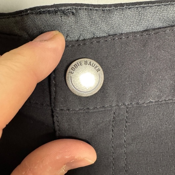 Eddie Bauer Women's TRAVEX NYLON Hiking/Trail Pants Black Adjustable Length Hem - Picture 5 of 15